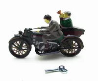 Cartoon Winding-upTin Mototcycle, Ferro Triciclo, nostalgico giocattolo creativo, Accessori per la casa, Kid' partito regali di compleanno, Collezioni, Decorazione