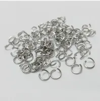 Тусклый серебряный открытый прыжок кольцо Сплит кольца ювелирные изделия поиск для изготовления ювелирных изделий 5 мм