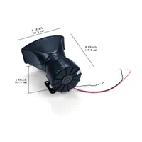 Voiture électronique 12V 100W fort sirène corne haut-parleur 4 Tonalité sonore pour véhicule automobile