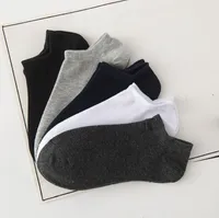 Calzini da uomo in bocca superficiale estate di alta qualità Calzini in cotone invisibile Sport in cotone solido Sock Sock NW037
