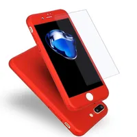 360 Full Body Protect Schutzhülle mit gehärtetem Glas Displayschutzfolie für iPhone X Xr Xs Max 8 7 6 S Plus Samsung S9 S8 Plus Hinweis 9 8