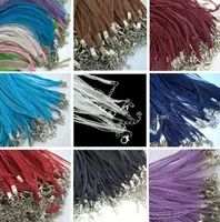 Top Grade 18 pulgadas Organza Voile Ribbon 3 + 1 Cadenas Collares Colgantes Venta caliente Fashion Link Cord Collar de cadena para las mujeres Resultados de la joyería