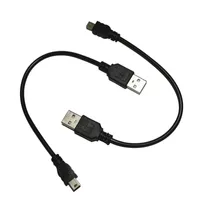 USB 2.0 A bis Mini B 5pin-männliches Datenladekabel für MP3 MP4 GPS-Kamera, 200pcs / lot Kostenloses DHL