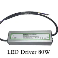 LED Driver 80W Lighting Transformers Waterproof Input Voltage AC85-265V Output DC27-40V Constant Current 2400ma LED Power Supply Aluminum