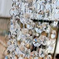 2017 nouvelle partie de décoration octogonale perlé cristal clair guirlande brins pour la décoration de mariage lustre livraison gratuite