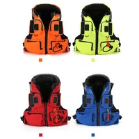 Adult Children Polyester Swimming Life Jacket Professional Life Vest For Drifting Boating Survival Fishing Safety Jacket Water Sport Wear Fr
