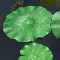 Blommor, grön växt simulering lotus lotus löv hem sjuk en gång till för akvarietank dekoration dans rekvisita landskap