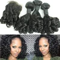 Brasilianische Fumi Curly Virgin Haar mit Top-Closure-brasilianische Jungfrau-Haar-Menschenhaar Bundles Fumi Curly-Spitze-Schliessen mit Bundles