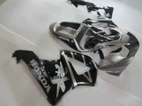 Injeção moldado ABS kit de carenagem de plástico para Honda CBR900RR 00 01 prata preto carenagem conjunto CBR929RR 2000 2001 OT27