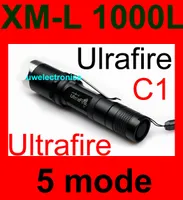 UltraFire C1 CREE XM-L XML T6 LED 5 MODE MAX Lumens 18650 Zaklamp Torch P60