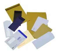 Envelopes logotipo personalizado impressão Kraft Envelopes de negócios de papel com janela offset / madeira-livre para discussão / casamento / impressora presente DL / ZL / C4 / C5 Tamanho