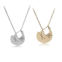 Animal Sloth Necklace for Women Men chokers Chain Pendant Fashion jewelry