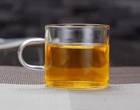 Clear Handmade Mini kungfu Tea Coffee Milk Tea 100ml Glass Cups Heat Resisting XB1