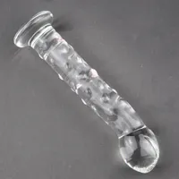 Dildo Glass Penis Anal Butt Plug Waginal G-Spot Masażer Sex Zabawki dla kobiet # R478