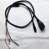 Network RJ45 DC 12V Power Port Connector CCTV IP Security Camera Module Circut Board PCB Cable Lines RJ45 Power Connector