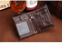 Yeni Sıcak Satış Moda deri cüzdan, taşınabilir cüzdan kart çanta bağbozumu kısa tasarım cüzdan kart sahibinin moda cüzdan,% 100 deri cüzdan