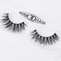 3D Real Mink Fanse Eyelash A Models entrecruzados