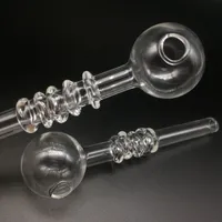 Toptan 5 inç uzunluğu yağ yakıcı cam boru ucuz el borular bubbler pyrex cam su boruları mini cam kolu boru