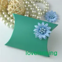 5 couleurs que vous choisissez - 100pcs robin oeuf bleu coloré carton oreiller forme boîte de cadeau de mariage décor de Noël bonbons pochette cadeau