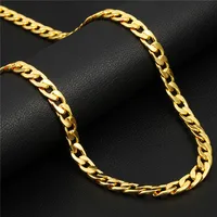 Collar de cadena de enlace cubano clásico 18k oro / oro rosa / platino chapado moda joyería hip hop accesorios perfectos regalo de fiesta