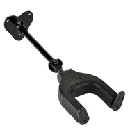 Guitar Long Hanger Guitar Wall Hook With Auto Lock Can Shake Pole -Black