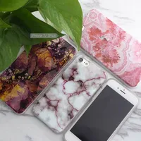 Hot Selling TPU Marmor Skin Back Cover Case Protector Mobiltelefon Shell för iPhone 5 5S 6 6s Plus iPhone 7 7Plus 8 8Plus iPhone x 50pcs