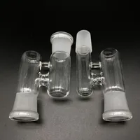 Accessoires de narguilé 10 Styles Homme / Femme 14mm 18mm 18mm Adaptateurs de récupération de verre Centre-cendres pour appareils d'huile Eau Bong