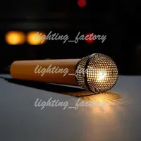 Modern yaratıcı mikrofon led kolye ışık mikrofon ışık çubuğu KTV otel kolye ışık mikrofon aydınlatma wah-278