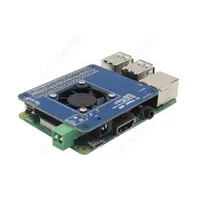Freeshipping Raspberry Pi 3モデルB / 2Bプログラム可能なスマート温度制御ファン+パワーハットボード入力6V~14V | DC 5V最大4a