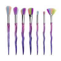 Nieuwe Make-up Borstel Set Foundation Oogschaduw Borstel Kit 7pcs / Set Blue Bright Color Groove Brush gratis verzending