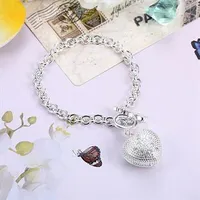 Wholesale - Retail lowest price Christmas gift, free shipping, new 925 silver fashion Bracelet Bh062