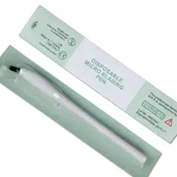 Groothandel wenkbrauw microblading wegwerp pen met 12/14 / 17 / 18U naaldblad handleiding microblade naald gereedschap