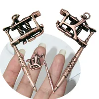Freies Verschiffen Mini Tattoo Maschine Halskette Steampunk Halsketten Anhänger Für Männer Hip Hop Schmuck Geschenke Frauen Damen Halskette