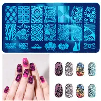 10 Novo Design DIY Nail Art Stamp imagem Estamparia Placas Manicure Template Ferramenta
