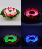 Utomhuspoolen Vattenlampa Solar LED Sollampa Light Lotus Lotus lampa