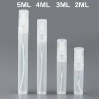 2 3 4 5 ML Refillable Plastic Spray Empty Sample Bottle Portable Cute Perfume Mouthwash Atomizer Perfume Lotion Skin Softer Container