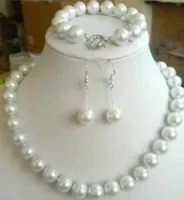 Détails sur Belle 10mm Blanc South Sea Pearl Shell Perles rondes Collier Bracelet boucles d'oreilles