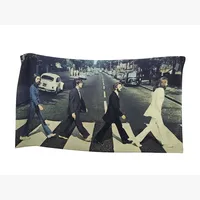 Fabrik Preis Vintage Fshion Bad Handtuch Die Beatles Band Cross Street Classic Soft Microfiber Strandtuch 60x110CM Auf Lager Dropshipping