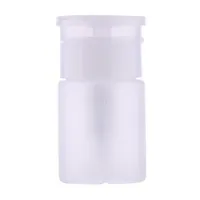 Wholesale- 75ml Empty Box Nail Polish Remover Disinfectant Alcohol Container Holder Liquid Refillable Bottles Press Opening Design