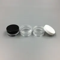 1 ml / 1g plastic lege jar cosmetische steekproef duidelijke pot acryl make-up oogschaduw lip balsem nail art stuk container glitter fles reizen