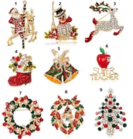 Navidad, broches, alfileres, árbol de navidad, en, navidad, día, botas, muñeco de nieve, corsages, santa, trineo, campanas, pingüino, serie, 83
