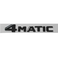 Gloss Black 4 MATIC Letters Trunk Emblem Badge Sticker for Mercedes Benz 4MATIC