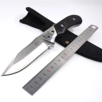 COLT CT343 Fixed Blade Knife Cutting Knife 8cr13Mov Steel Blade Outdoor Tool Camping Hunting Survival Knives With Ebony Wood Handle