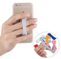 Nuevo dispositivo de sujeción de agarre de llegada con un dedo Universal Correa de teléfono celular Suave Banda elástica titular para cualquier dispositivo