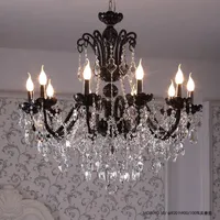 Modern candle chandelier large crystal chandelier stairs lustres de cristal Deco contemporary modern chandelier Indoor Lamp