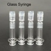1 ml Luer Lock Head Glass Spuit Glasinjector voor Concentract Oil Vaporizer Dikke oliekarren vape-karren