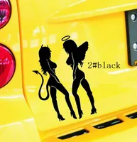 16 * 11 cm Naklejki Samochodowe Devil Sexy Naklejka Pokrywa / Anti Scratch Do Body Light Brow Front Back Drzwi Drzwi Okno Resztaczem Lusterko