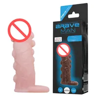 Baile Penis Extender Sleeve Retraso Eyaculación Cock Extensions Penis Enhancer Prolong retraso Anillos juguetes sexuales para hombres