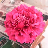 13 cm de alta qualidade grande peônia de seda cabeças de flor festa de casamento decoração simulação artificial de seda peônia camélia rosa flor parede casamento