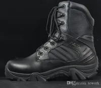 Hombres Delta Xue Botas del desierto High Help Shoes Militares Botas de guerra Hombre A prueba de agua Botas de tobillo Trabajar Senderismo Zapatos Tamaño 39-45